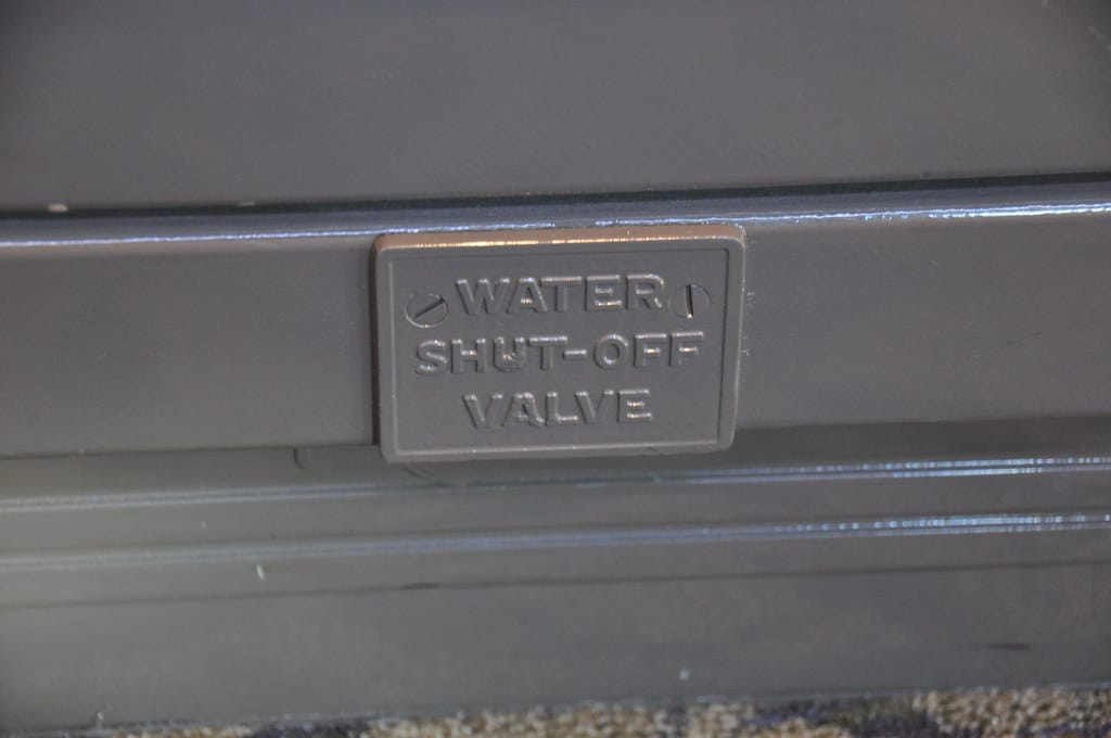 Main Water Shut Off Valve