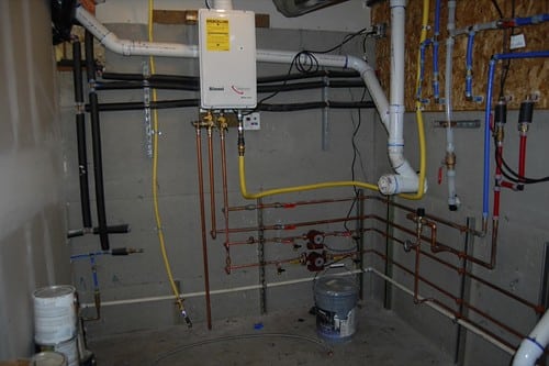 tankless water heater install